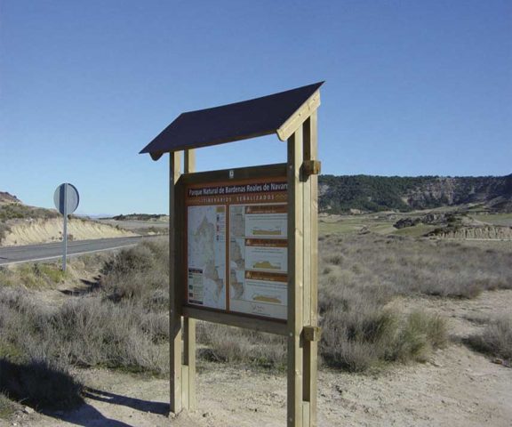 Cartel informativo rollizos torneados