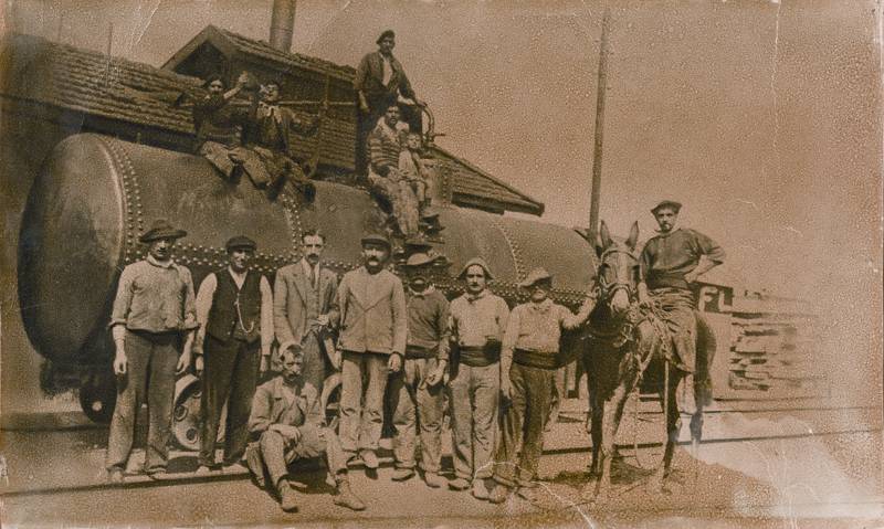 Fotografía de antiguos trabajadores de Impregna